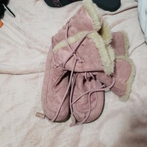 Pink boots